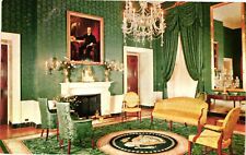 Vintage Postcard- The Green Room, White House. picture