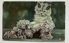 Vintage 1909 Cat Postcard 