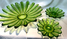 Mid-Century Starburst Platter  and candlestick holders Indiana Federal Fostoria picture