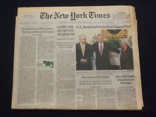 1998 SEP 29 NEW YORK TIMES NEWSPAPER -U.S., ISRAEL, ARAFAT TOWARDS PACT- NP 7090 picture