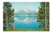 WY Postcard Wyoming Mt Moran Grand Teton National Park picture