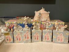 Precious Moments Sammy's Circus 7 Piece Set #604070 w/Boxes & Light 1993 + 2 picture