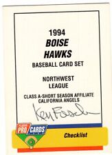 BOB FORSCH Signed 1994 Fleer Pro Cards Boise Hawks Team Baseball Card #3373  picture