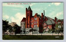 Pittsburg PA-Pennsylvania, High School North Side, Antique Vintage Postcard picture