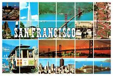 postcard Scenic Highlights multi view of San Fransisco California 7978 picture