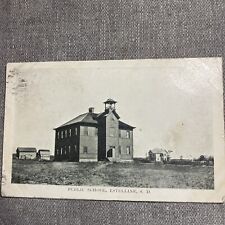 Estelline SD Public School Early 1900’s Postcard South Dakota 1908 Postmark picture