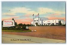 Somerville New Jersey NJ Postcard Stockholm Restaurant Exterior Roadside c1940's picture