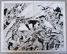TWO DAY SALE Shadowhawk/Vampirella #1 Page 20 & 21 DPS 1995 ORIGINAL ART picture