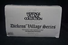 Vintage Department 56 Dickens Village Series Butter Tub Farmhouse 58337 RETIRED picture