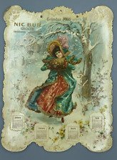 1905 VICTORIAN Die Cut Grocer Advertising GREEN BAY Wisconsin Antique Calendar picture
