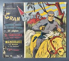 RARE GRAN BONETE N° 9 THE PHANTOM MANDRAKE SPANISH 1955 picture