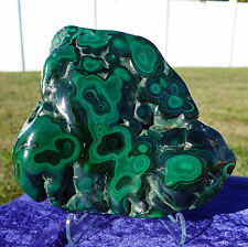 Rich Super Green MALACHITE BOTRYOIDAL Crystal with Great Bullseye For Sale picture