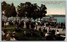 Reed's Lake Major Watson & Hazel A Grand Rapids MI C1910's Postcard N23 picture