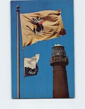 Postcard The New Jersey and Long Beach Island flags Barnegat Light NJ USA picture