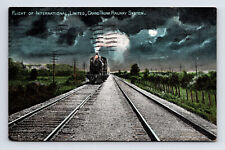 c1908 DB Postcard Flight of International Limited Grand Trunk Railway System picture