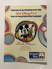 WDW Disney: Heart of Florida United Way Campaign Participant Pin (2008) picture