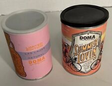 2010's Empty Tins DOMA Coffee Roasting Company Cans Cycling And Costa Rica picture