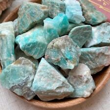 10Pcs Lot Rough Amazonite Gemstone Chunks Healing Energy Crystal Mineral Rocks picture