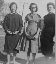 3H Photograph Group Photo Portrait Beautiful Women 3 Lovely Women 1940-50's picture
