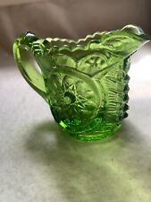 Vintage miniature green Indiana Glass Toothpick Holder picture