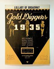 Lullaby of Broadway from Gold Diggers of 1935 Sheet Music #0 VG picture