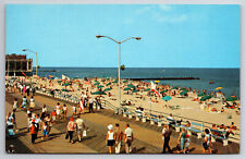 Vintage Postcard Beach at Asbury Park New Jersey picture