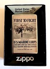 Zippo Windproof U.S. Marine Corp. Lighter, First to Fight, 97253, New In Box picture