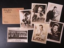 5 Autographed Harry James Chesterfield Music Makers Photos; with orig. mailer picture