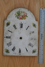 hand painted vintage clock dial, likely 1700s- early 1800's, possibly Swedish picture