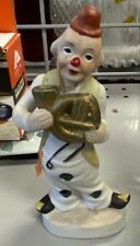 Vintage 1987 Porcelain Clown Figurine With French Horn.  made in Korea picture