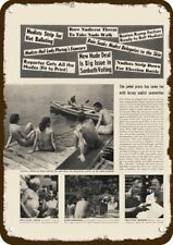 1952 NEW JERSEY NUDIST CONVENTION Vintage-Look DECORATIVE REPLICA METAL SIGN picture