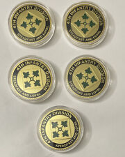 5PCS US ARMY 4TH INFANTRY DIVISION  Challenge Coin picture