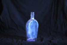 vintage antique purple glass flask bottle 2 picture