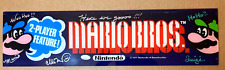 Mario Brothers 1983 Arcade marquee Charles MARTINET AUTOGRAPH Super Bros Movie picture