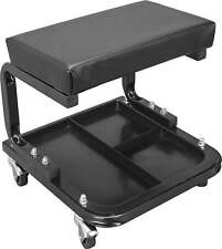 Rolling Creeper Garage/Shop Seat: Padded Mechanic Stool with Tool Tray picture