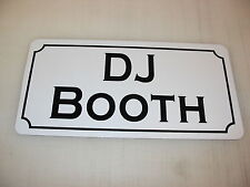 DJ BOOTH Metal Sign Dance Club Bar Game Room Pool Hall Table Golf Event DJ picture