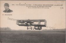 The Delagrange airplane at Savigny-sur-Orge - Early French Aviation Postcard picture