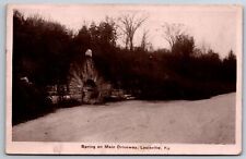 RPPC~Spring On Main Driveway Louisville Kentucky~Real Photo Postcard picture