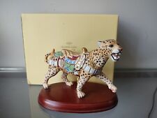 Lenox Carousel animal figurine cheetah 2008 Leopard W/ Box picture