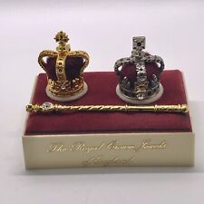 The Souvenir Set St. Edward’s Crown Imperial State Crown Charles II Sceptre VTG picture