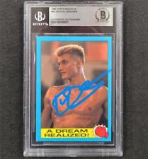 1985 Topps Rocky IV Ivan Drago #40 Dolph Lundgren signed card auto ~ Beckett BAS picture