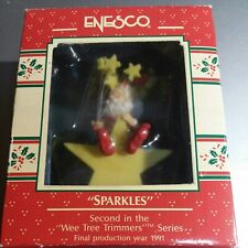 Enesco Ornament 1989 sparkles. 2nd in series vintage Dv102  picture