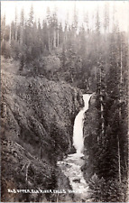 RPPC - Upper Elk River Falls, Idaho - Vintage Real Photo Postcard - Waterfall picture