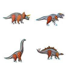 kit four Alebrijes dinosaurs triceratops tyrannosaurus rex  sauropod stegosaurus picture