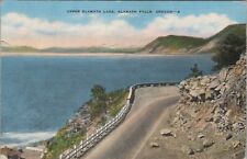 c1940 Upper Klamath Lake Klamath Falls Oregon linen postcard C66 picture