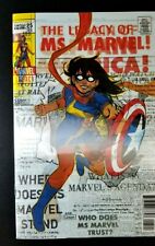 Clean Raw Marvel 2018 MS MARVEL #25 Homage Capt America #109 LENTICULAR COVER picture