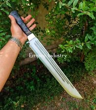 Handmade D2 Tool Steel Full Tang Hunting Machete With Sheath Combat Sword picture