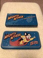 NEW in Tin & Sleeve Limited Edition Mighty Mouse Watch & Pin 1994 Made By FOSSIL picture