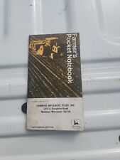 John Deere 1971 Farmers Pocket Notebook 104th Ed Madison Wisconsin  picture