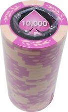 Poker Chips (25) $10,000 Tournament NCV14 gram Clay Composite * picture